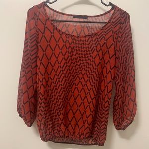 Red top with design